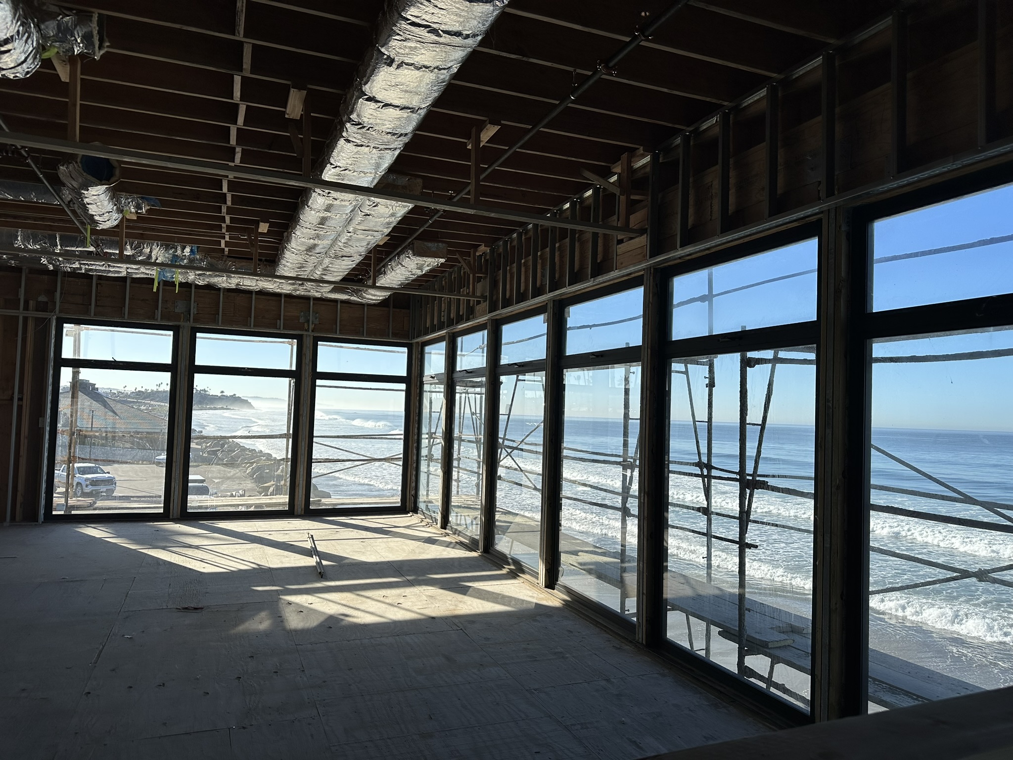 Interior of a house under construction